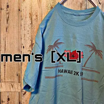 CB-1 하와이 프린트 티셔츠 men's [XL]