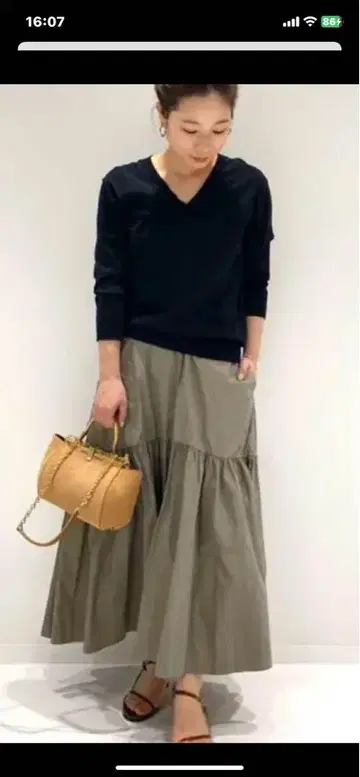 플라주 리암 타프타 스커트 38