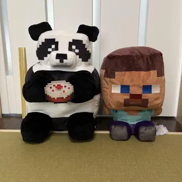 마인 크래프트 팬더 스티브 봉제 인형