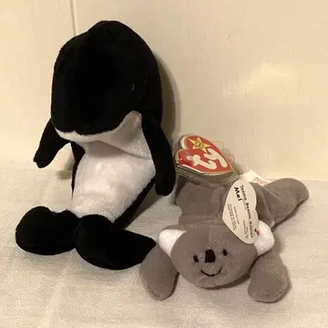 ty 비니 베이비 샤치 코알라 2개 세트