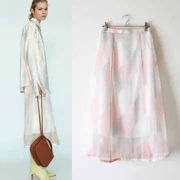 JIL SANDER/질 샌더/20SS/파스텔 시어 스커트