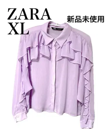자라 프릴 블라우스 XL
