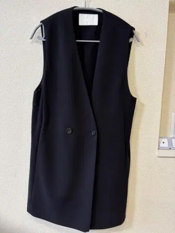 Ballsey 블랙 더블 버튼 베스트 베스트