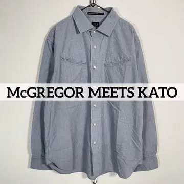 일본제 McGREGOR MEETS KATO 코튼 셔츠 바닥이 있는 XL