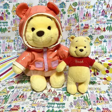 디즈니 스토어 곰돌이 푸 레인코트 착용 봉제 인형&봉제 인형