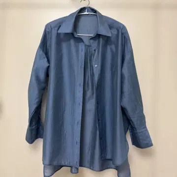 CLOCHE 크로셰 오버 사이즈 시어 셔츠 블라우스