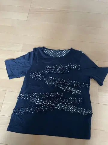 CRESCENT 네이비 반팔 티셔츠