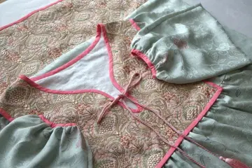 인도 면 원피스 빈티지 기모노 리메이크 자수 원피스