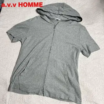 a.v.v HOMME 반팔 후드티 48 사이즈 남성용 M 사이즈 상당