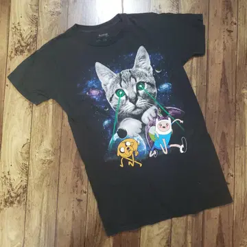 어드벤처 타임 Galactic Laser Cat 티셔츠