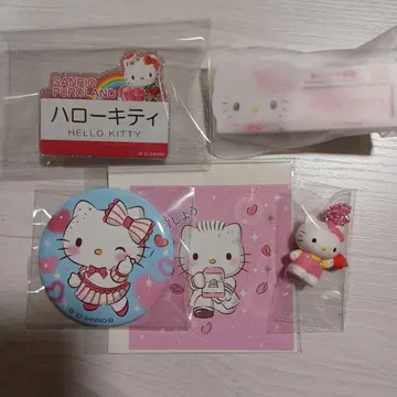 산리오 키티 캔뱃지 명찰 배지