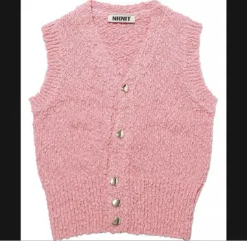 NKNIT mini V neck knit vest