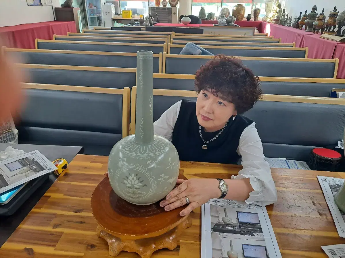 771년 고려청자장경병.양자검사합격/과학검사통과.진품보증서발행