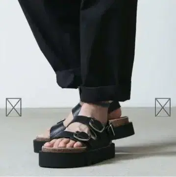 Hender Scheme Eric 에릭 샌들 블랙 26cm