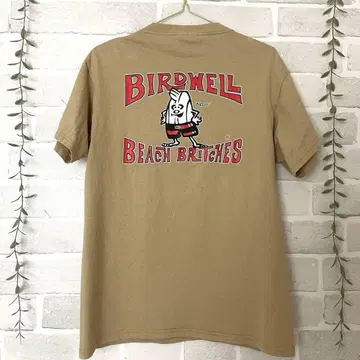 BIRDWELL 버드웰 백 프린트 티셔츠 베이지