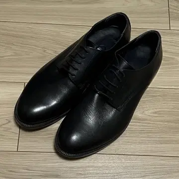 지유 리얼 가죽 더비 슈즈 27.0cm 블랙