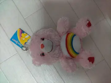 케어 베어 무지개 스트랩 키링 봉제 인형