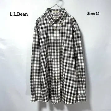 L.L.Bean 엘엘빈 체크 셔츠 긴팔 코튼 버튼 다운