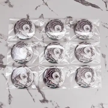 귀멸의 칼날 카마도 탄지로 WEBSHOP 복권 E상 캔뱃지 9종