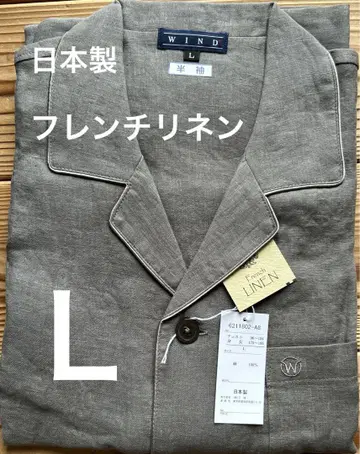 WIND 프렌치 린넨 반팔 파자마 L