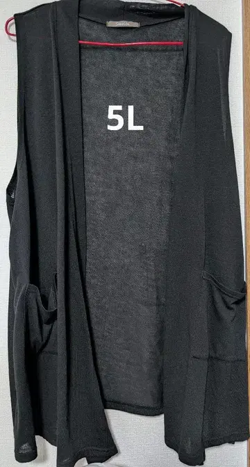 빅 사이즈 5L 베스트 블랙