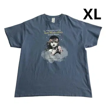 2018 GILDAN 레 미제라블 티셔츠 XL 블루 그레이