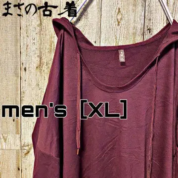 무지 긴팔 후드티 men's [XL] 와인 레드