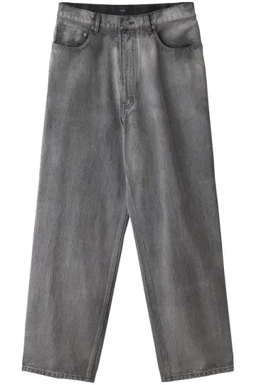 YLEVE 13.5oz 데님 배기 팬츠 페이드 4 블랙