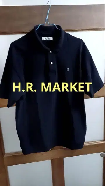 H.R. MARKET 블랙 피케 셔츠