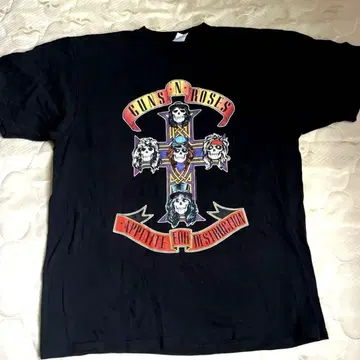 Guns N' Roses 티셔츠 XL 블랙
