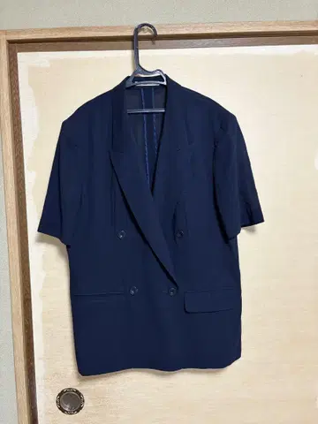 DAKS 네이비 더블 브레스트 자켓 L