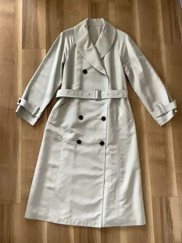요시에 이나바 레킵 실크 혼방 코트 롱