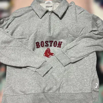 Perushu BOSTON 집업 스웨터 그레이