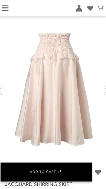 보더스 앳 발코니 JACQUARD SHIRRING SKIRT 36