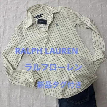 랄프 로렌 RALPH LAUREN 슬림 핏 스트라이프 포니