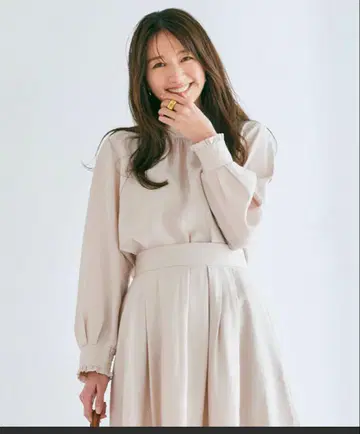 [셋업 가능, 앞뒤 착용 가능] 뉘앙스 쉬폰 블라우스 쿠미쿄쿠