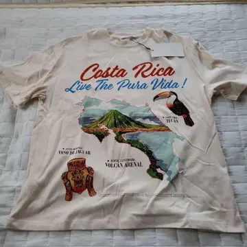 Costa Rica 티셔츠 S/M/L 크림색