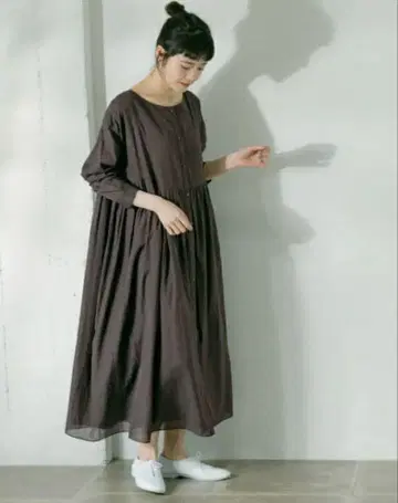 카구레 보일 개더 2WAY 원피스 (블랙)