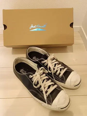 JACK PURCELL 가죽 잭 퍼셀 블랙 28cm