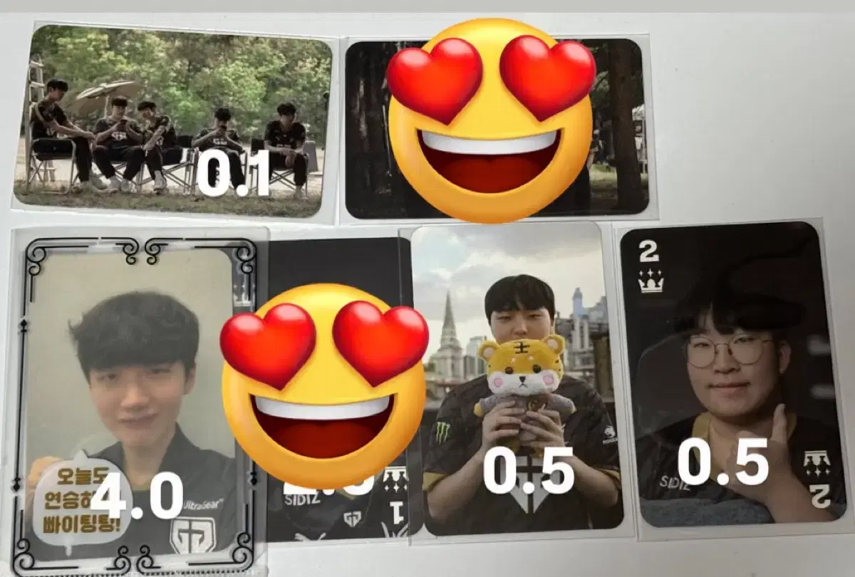 한화생명 젠지 피넛 바이퍼 페이즈 포카 포토카드 양도