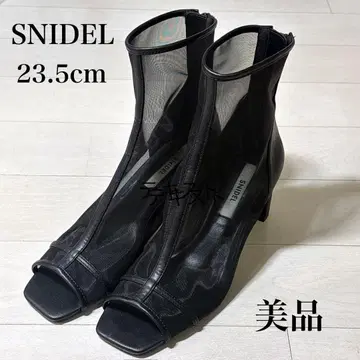 SNIDEL 스나이델 오픈토 메쉬 숏부츠 [새상품급]