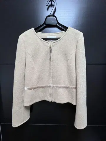 베이지 노카라 자켓 36