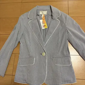 any sis 스트라이프 테일러드 자켓