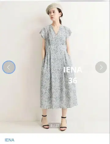 IENA 플라워 프린트 원피스