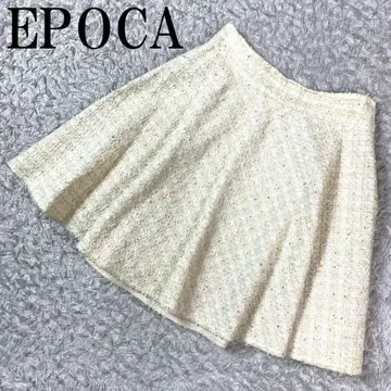 EPOCA 에포카 플레어 트위드 스커트 화이트 계열 ITL40 B5193