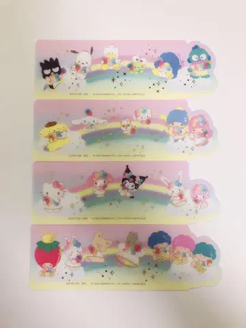 산리오 딸기 신문 북마크 컬렉션 시크릿 3종 세트