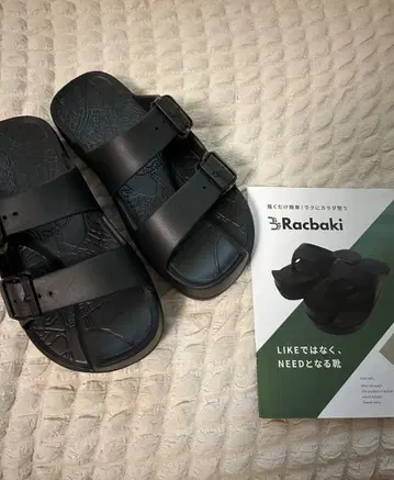 Racbaki 블랙 샌들 사용 설명서 포함