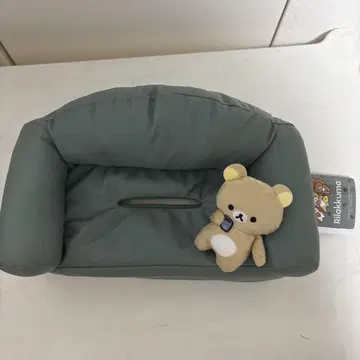 리락쿠마 편안한 소파형 티슈 박스 커버 그린 티슈 케이스