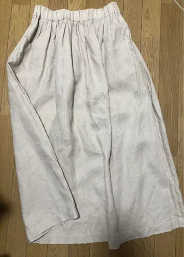 마린프랑세즈 린넨 개더 스커트