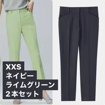 PLST 린넨 블렌드 스틱 팬츠 XXS